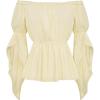 image:imageScarlet Darkness Renaissance Shirt for Women Bell Sleeve Peasant Tops and BlouseBeige