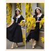 image:imageScarlet Darkness Colonial Dress  Womens Pioneer Prairie Dress with PocketsBlack