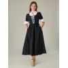 image:imageScarlet Darkness Colonial Dress  Womens Pioneer Prairie Dress with PocketsBlack