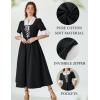 image:imageScarlet Darkness Colonial Dress  Womens Pioneer Prairie Dress with PocketsBlack