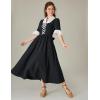 image:imageScarlet Darkness Colonial Dress  Womens Pioneer Prairie Dress with PocketsBlack