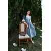 image:imageScarlet Darkness Colonial Dress  Womens Pioneer Prairie Dress with PocketsLight Blue