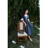 image:imageScarlet Darkness Colonial Dress  Womens Pioneer Prairie Dress with PocketsNavy Blue