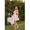 image:imageScarlet Darkness Floral Corset Dress Summer Mini Dresses for Women Teens 2026 Graduation Sundress with PocketPink Floral