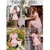 image:imageScarlet Darkness Floral Corset Mini Dress Women Teen Summer Off Shoulder Dress Graduation Cute Sundress with PocketsPink