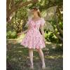 image:imageScarlet Darkness Floral Corset Mini Dress Women Teen Summer Off Shoulder Dress Graduation Cute Sundress with PocketsPink