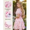 image:imageScarlet Darkness Floral Corset Mini Dress Women Teen Summer Off Shoulder Dress Graduation Cute Sundress with PocketsPink