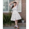 image:imageScarlet Darkness Floral Corset Mini Dress Women Teen Summer Off Shoulder Dress Graduation Cute Sundress with PocketsWhite Purple Floral