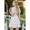 image:imageScarlet Darkness Floral Corset Mini Dress Women Teen Summer Off Shoulder Dress Graduation Cute Sundress with PocketsWhite Purple Floral
