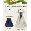 image:imageScarlet Darkness Oktoberfest Carnival Costumes for Women German Dirndl Cosplay DressDeep Blue