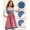 image:imageScarlet Darkness Oktoberfest Carnival Costumes for Women German Dirndl Cosplay DressPink