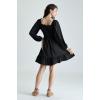 image:imageScarlet Darkness Reansiaacne Corset Dress for Women Long Sleeve Off the Shoulder Mini DressBlack
