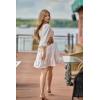 image:imageScarlet Darkness Reansiaacne Corset Dress for Women Long Sleeve Off the Shoulder Mini DressWhite