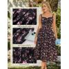 image:imageScarlet Darkness Women 2026 Floral Corset Dress Summer Milkmaid Sundress Wedding Guest Dresses with PocketsBlack Pink Floral