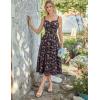 image:imageScarlet Darkness Women 2026 Floral Corset Dress Summer Milkmaid Sundress Wedding Guest Dresses with PocketsBlack Pink Floral