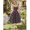 image:imageScarlet Darkness Women 2026 Floral Corset Dress Summer Milkmaid Sundress Wedding Guest Dresses with PocketsBlack Pink Floral