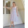 image:imageScarlet Darkness Women 2026 Floral Corset Dress Summer Milkmaid Sundress Wedding Guest Dresses with PocketsBlue Pink Floral