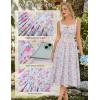 image:imageScarlet Darkness Women 2026 Floral Corset Dress Summer Milkmaid Sundress Wedding Guest Dresses with PocketsBlue Pink Floral