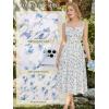 image:imageScarlet Darkness Women 2026 Floral Corset Dress Summer Milkmaid Sundress Wedding Guest Dresses with PocketsBlue Rose