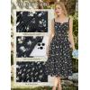 image:imageScarlet Darkness Women 2026 Floral Corset Dress Summer Milkmaid Sundress Wedding Guest Dresses with PocketsMidnight Daisies