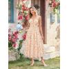 image:imageScarlet Darkness Women 2026 Floral Corset Dress Summer Milkmaid Sundress Wedding Guest Dresses with PocketsSunset Bloom