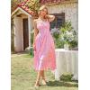image:imageScarlet Darkness Women 2026 Floral Corset Dress Summer Milkmaid Sundress Wedding Guest Dresses with PocketsSweetheart Rose
