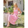 image:imageScarlet Darkness Women 2026 Floral Corset Dress Summer Milkmaid Sundress Wedding Guest Dresses with PocketsSweetheart Rose
