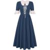 image:imageScarlet Darkness Colonial Dress  Womens Pioneer Prairie Dress with PocketsNavy Blue