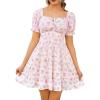 White Pink Floral