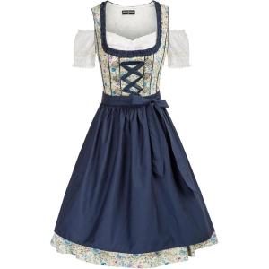 image:imageScarlet Darkness Oktoberfest Carnival Costumes for Women German Dirndl Cosplay DressDeep Blue