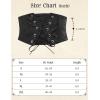 image:imageGRACE KARIN Womens Elastic Wide Waist Belt Renaissance Pirate Corset Cinch Belt Cosplay Costume with Press ButtonBlack