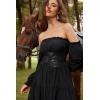 image:imageGRACE KARIN Womens Elastic Wide Waist Belt Renaissance Pirate Corset Cinch Belt Cosplay Costume with Press ButtonBlack Leather