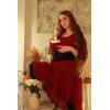 image:imageGRACE KARIN Womens Elastic Wide Waist Belt Renaissance Pirate Corset Cinch Belt Cosplay Costume with Press ButtonBlack and Brown