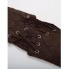 image:imageGRACE KARIN Womens Elastic Wide Waist Belt Renaissance Pirate Corset Cinch Belt Cosplay Costume with Press ButtonBlack and Dark Coffee