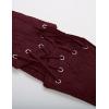 image:imageGRACE KARIN Womens Elastic Wide Waist Belt Renaissance Pirate Corset Cinch Belt Cosplay Costume with Press ButtonBlack and Wine Red