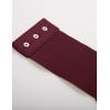 image:imageGRACE KARIN Womens Elastic Wide Waist Belt Renaissance Pirate Corset Cinch Belt Cosplay Costume with Press ButtonBlack and Wine Red