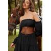 image:imageGRACE KARIN Womens Elastic Wide Waist Belt Renaissance Pirate Corset Cinch Belt Cosplay Costume with Press ButtonBrown Leather