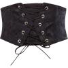 image:imageGRACE KARIN Womens Elastic Wide Waist Belt Renaissance Pirate Corset Cinch Belt Cosplay Costume with Press ButtonBlack