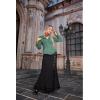 image:imageSCARLET DARKNESS Womens Victorian Shirt Green Dressy Blouse Lace Top Long Sleeve Elegant Shirt LaceGreen 2XL