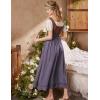 image:imageScarlet Darkness Long Maxi Skirts for Women Elastic High Waist Drawstring Renaissance Skirt with Pockets