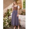 image:imageScarlet Darkness Long Maxi Skirts for Women Elastic High Waist Drawstring Renaissance Skirt with Pockets