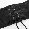 image:imageScarlet Darkness Renaissance Belt for Women Costume Belts Wide Elastic Belt Cinch Belts Black XL