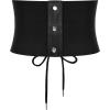 image:imageScarlet Darkness Renaissance Belt for Women Costume Belts Wide Elastic Belt Cinch Belts Black XL