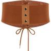 image:imageScarlet Darkness Renaissance Belt for Women Wide Waist Belt Elastic Stretch Cinch Belts Brown XL