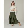 image:imageScarlet Darkness Renaissance Skirts for Women Double Layered Long Skirt with Pockets