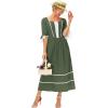 image:imageScarlet Darkness Women Pioneer Colonial Costume Prairie Civil War Dresses
