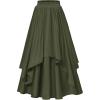 image:imageScarlet Darkness Renaissance Skirts for Women Double Layered Long Skirt with Pockets
