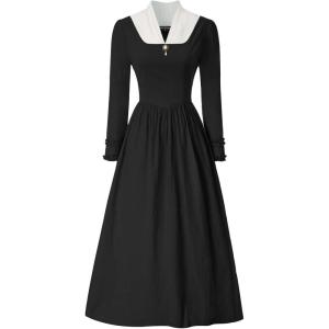 image:imageScarlet Darkness Colonial Dress for Women Modest Prairie Pioneer Costume Outfits