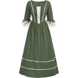 image:imageScarlet Darkness Women Pioneer Colonial Costume Prairie Civil War Dresses