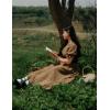 image:imageScarlet Darkness Renaissance Dress Women Fairy Medieval Costume Peasant Short Sleeve DressesOlive Green